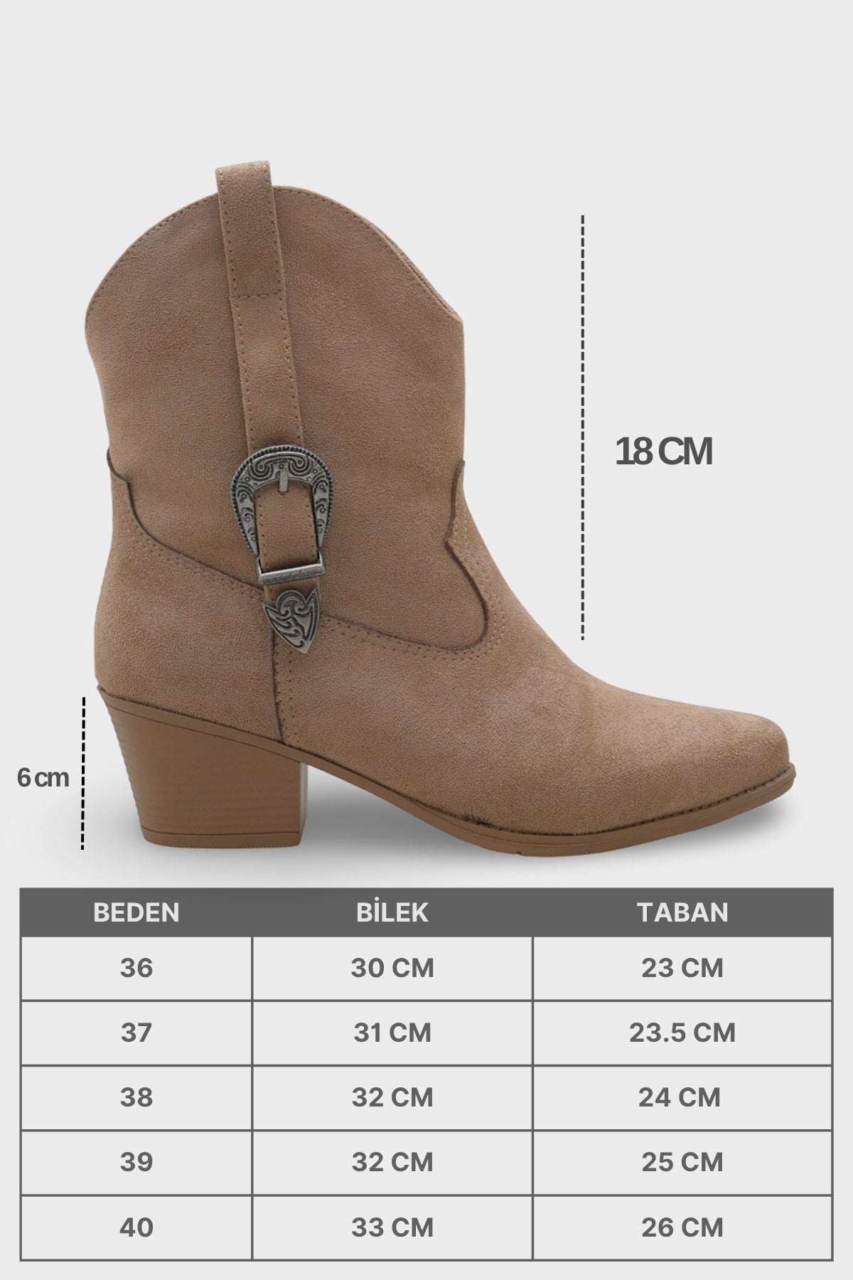 Zane Ghete cowboy din piele întoarsă pentru femei, fără închidere